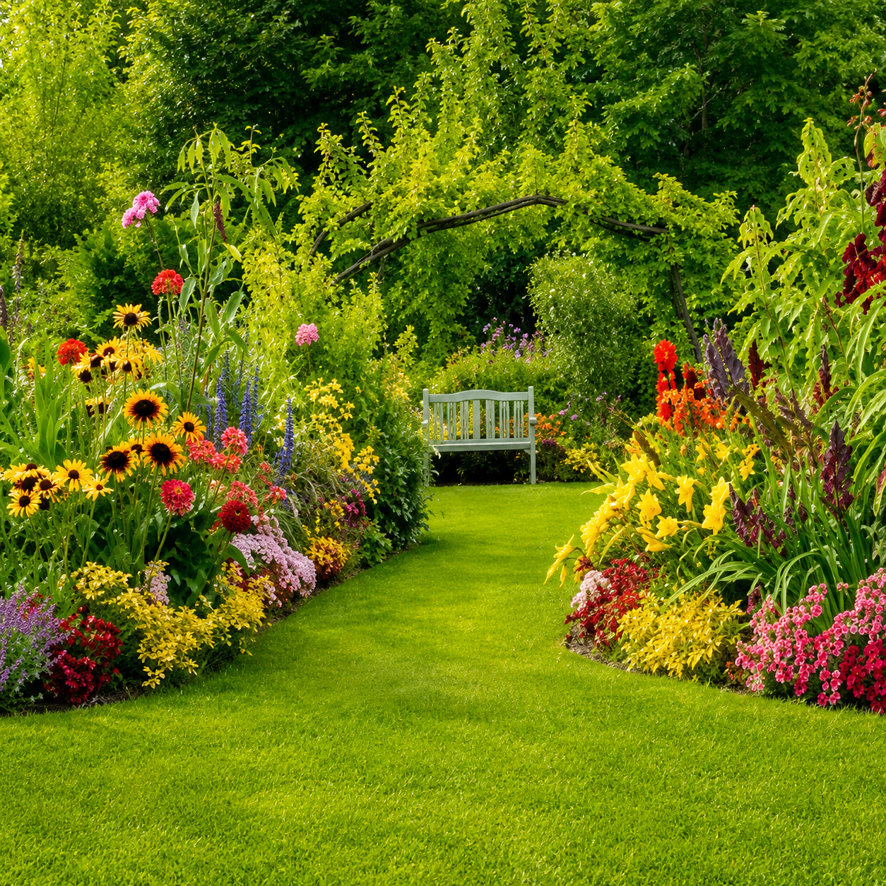 Landscaped garden